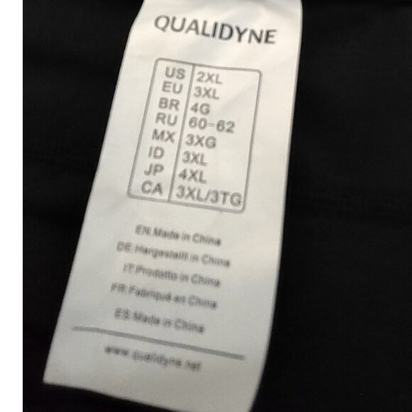 QUALIDYNE Padded Bicycle Cycling Shorts Mens Transpirability Red Black Size 2XL - Picture 6 of 14